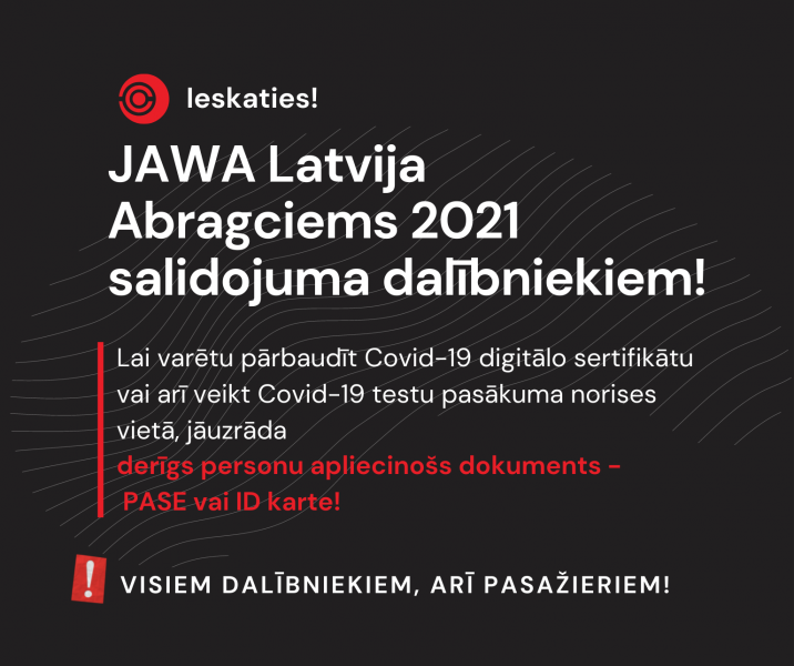 Jawa Latvija 2021- Abragciems- svarīgi